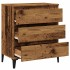 Aparador de madera contrachapada envejecida 60x35x70
