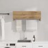 Armario de madera de ingeniería roble artesanal 100x32,5x35