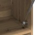 Armario de madera de ingeniería roble artesanal 100x32,5x35