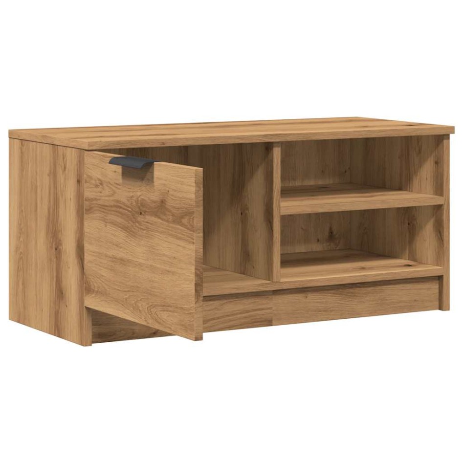 Mueble de TV madera de ingeniería roble artisan 80x35x36,5