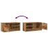 Mueble para TV madera contrachapada envejecida 80x35x36,5