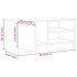 Mueble para TV madera contrachapada envejecida 80x35x36,5