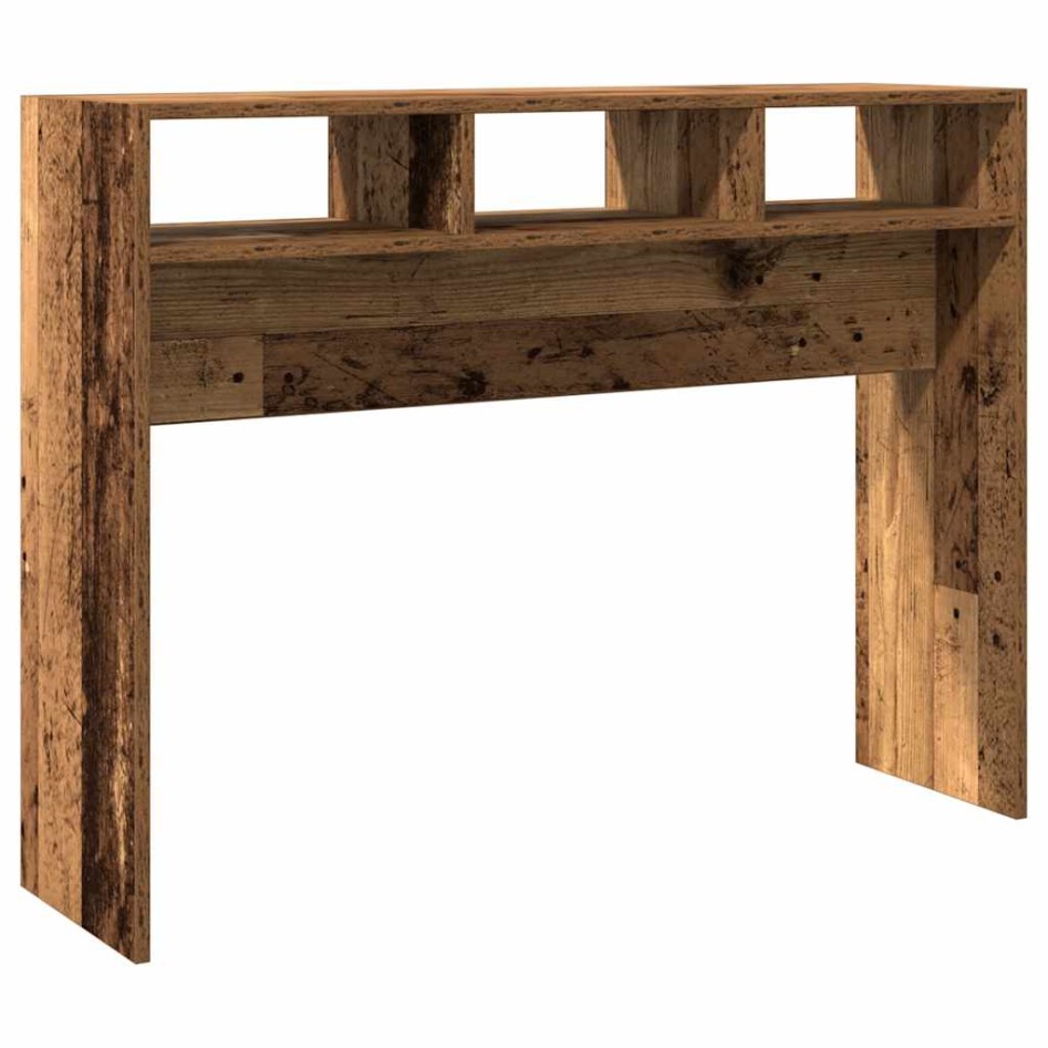 Mesa consola madera contrachapada envejecida 105x30x80