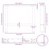 Patas de mesa de centro acero antracita 2 uds 60x(42-43)