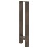 Patas para mesa de centro de acero natural 2 uds 38x(72-73)