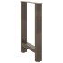 Patas para mesa de centro de acero natural 2 uds 50x(72-73)