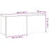 Mueble de TV de pared madera envejecida 100x30x41