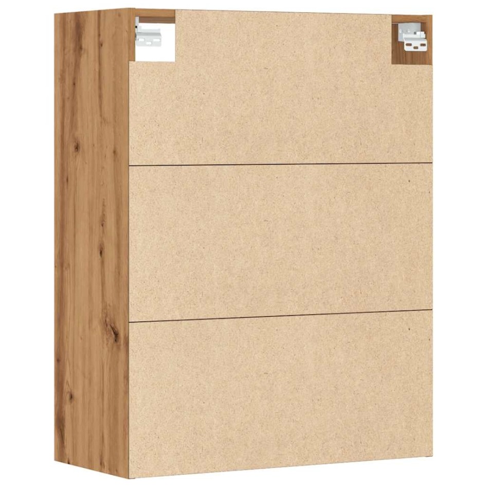 Armario colgante de pared roble artisian 69,5x32,5x90