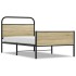 Estructura de cama sin colchón 100x190 cm madera roble