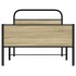 Estructura de cama sin colchón 100x190 cm madera roble