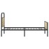 Estructura de cama sin colchón 100x190 cm madera roble