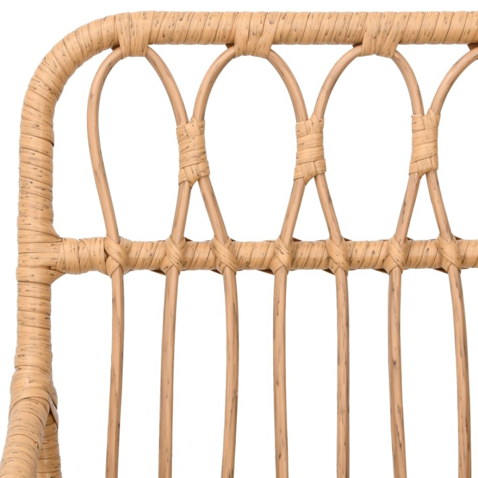 Sillas de jardín con reposabrazos 2 uds ratán PE 56x64x80