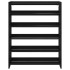 Mueble zapatero madera contrachapada negro 80x25x100