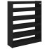 Mueble zapatero madera contrachapada negro 80x25x100