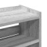 Mueble zapatero madera contrachapada gris sonoma 60x25x81