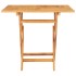 Mesa de jardín plegable madera de teca maciza 85x85x76