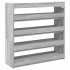 Mueble zapatero madera contrachapada gris sonoma 80x25x81