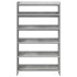 Mueble zapatero madera contrachapada gris hormigón 60x25x81