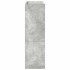Mueble zapatero madera contrachapada gris hormigón 60x25x81