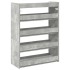 Mueble zapatero madera contrachapada gris hormigón 60x25x81