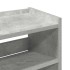 Mueble zapatero madera contrachapada gris hormigón 60x25x81