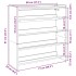 Mueble zapatero madera contrachapada madera vieja 80x25x81