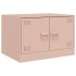Mesa de centro acero rosa 67x50x44