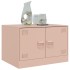 Mesa de centro acero rosa 67x50x44