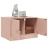 Mesa de centro acero rosa 67x50x44