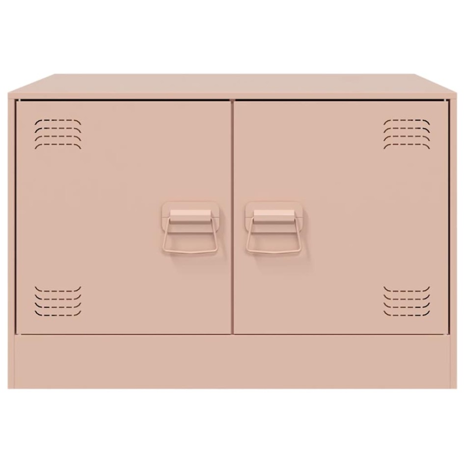 Mesa de centro acero rosa 67x50x44