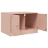 Mesa de centro acero rosa 67x50x44