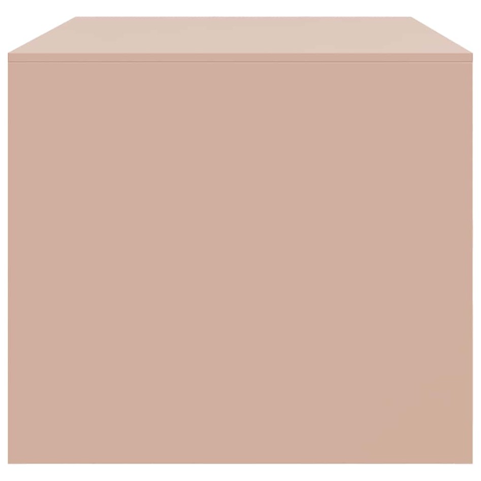 Mesa de centro acero rosa 67x50x44