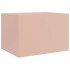 Mesa de centro acero rosa 67x50x44