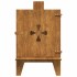 Estufa de camping de acero corten 35x50x60
