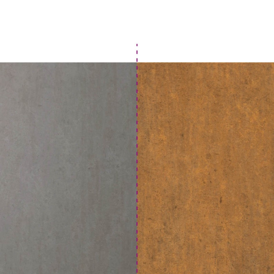 Estufa de camping de acero corten 35x50x60