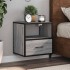 Mesitas de noche de pared 2 unidades gris sonoma 40x31x39,5