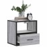 Mesitas de noche de pared 2 unidades gris sonoma 40x31x39,5