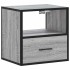 Mesitas de noche de pared 2 unidades gris sonoma 40x31x39,5