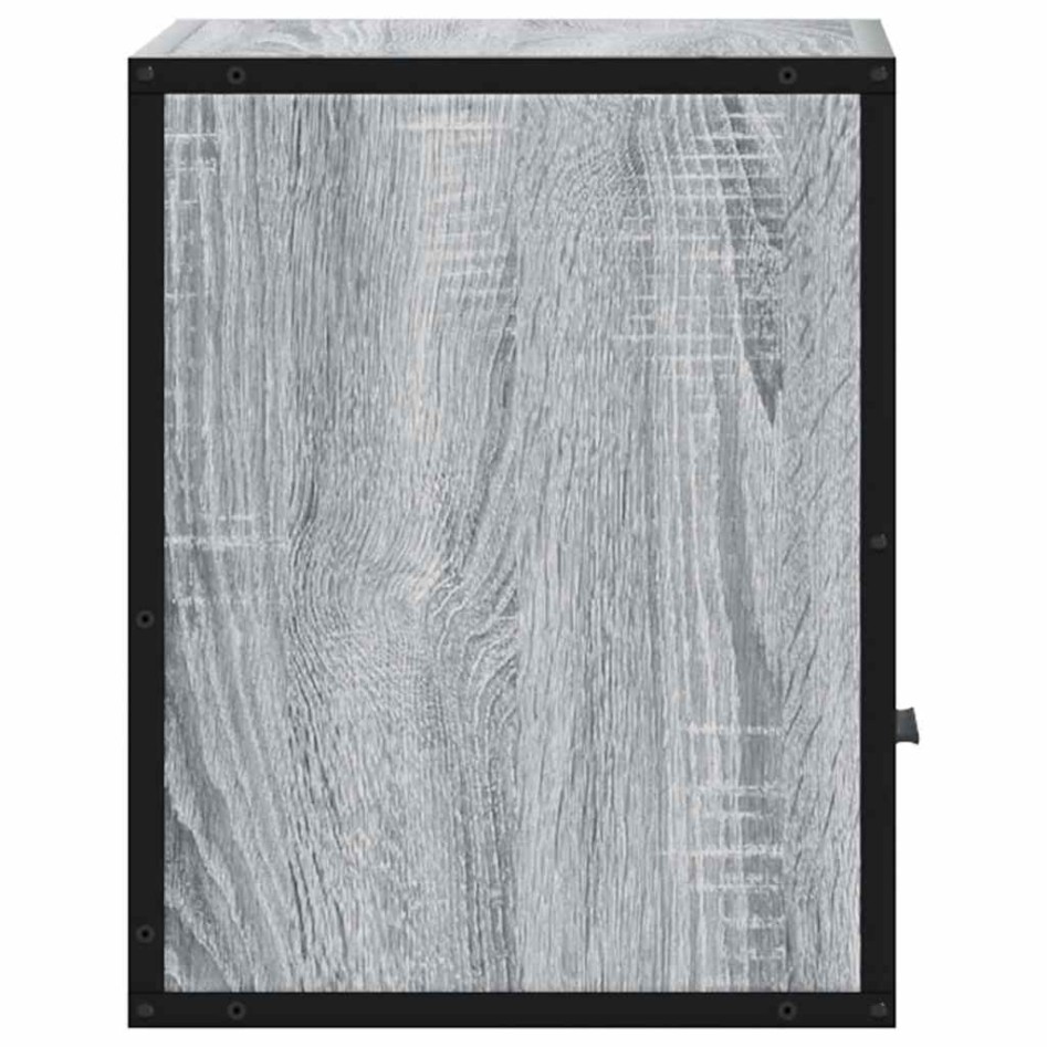 Mesitas de noche de pared 2 unidades gris sonoma 40x31x39,5