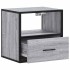 Mesitas de noche de pared 2 unidades gris sonoma 40x31x39,5