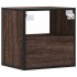 Mesitas de noche pared 2 uds color roble marrón 40x31x39,5