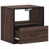 Mesitas de noche pared 2 uds color roble marrón 40x31x39,5
