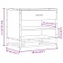 Banco zapatero madera de ingeniería roble ahumado 60x40x53,5