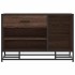 Banco zapatero madera de ingeniería marrón roble 80x40x53,5