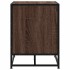 Banco zapatero madera de ingeniería marrón roble 80x40x53,5