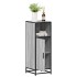 Armario de baño madera contrachapada gris sonoma 35x37,5x100