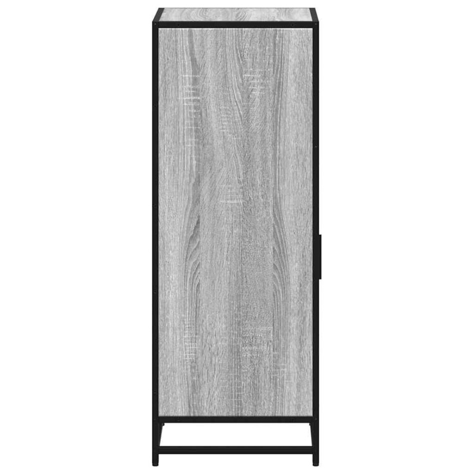 Armario de baño madera contrachapada gris sonoma 35x37,5x100