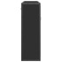 Armario de baño con espejo madera ingeniería negro 65x20x60