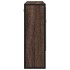 Armario con espejo baño madera marrón roble 65x20x60