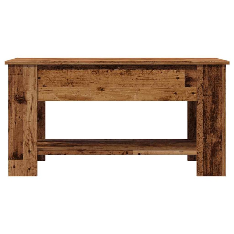 Mesa de centro madera de ingeniería madera vieja 101x49x52